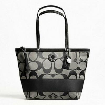 coach handbag-19046 black/white